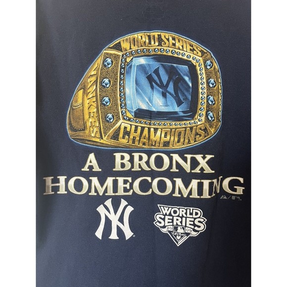Majestic New York Yankees Time For 27 2009 World Series T Shirt Size Small - Picture 6 of 9